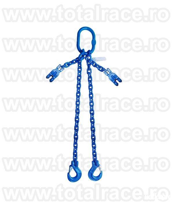 Total Race comercializeaza din stoc cu livrare imediata dispozitive din lant grad 100, sisteme de ridicare pentru macara, dispozitive realizate in functie de configuratia fiecarui client in parte, carlige pentru macara grad 100, cuple de legatura pentru l