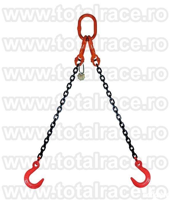 Total Race livreaza din stoc lanturi de ridicare, sisteme complete , terminatie carlige de turnatorie , echipamente de ridicare din lant cu lungime la cerere  , sisteme de ridicare din lant cu scurtatoare pe fiecare brat , dispozitiv de ridicat sarcini la