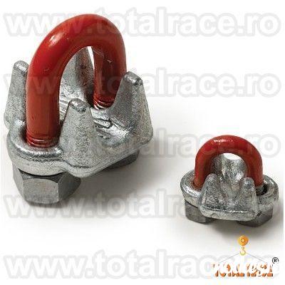 Total Race Romania comercializeaza din stoc bride cablu forjate model G450 Crosby, bride cablu otel, bride zincate pentru cabluri cu diametru 3 mm la 90 mm , bride metalice de strangere cablu , bride fixare cablu , brida zincata pentru cabluri cu diametru