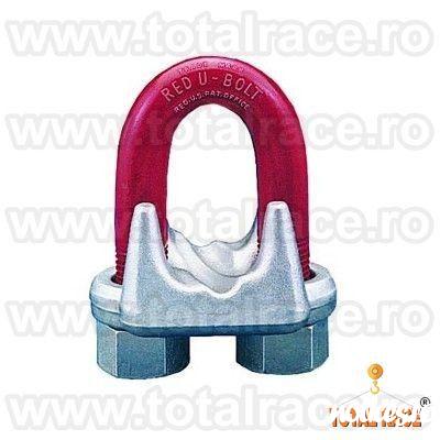 Total Race Romania va ofera din stoc bride fixare cablu, bride forjate pentru uz industrial , bride sufe cablu forjate Crosby, bride sufe cablu otel, bride zincate pentru sufe cabluri cu diametru 3 mm la 90 mm , bride metalice de strangere cablu. Bridele 