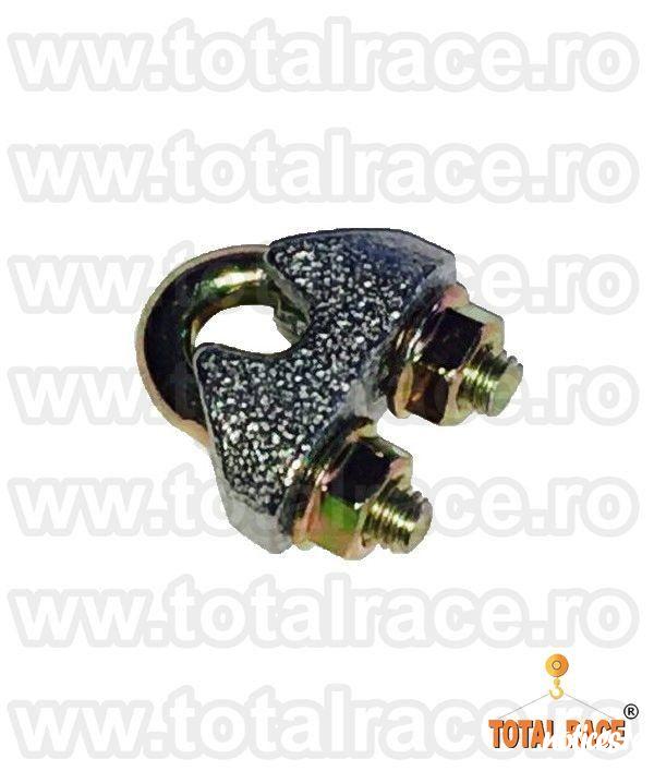 Total Race Romania livreaza din stoc bride electrogalvanizate pentru sufe cablu EN 13411-5 Tip A ( fost DIN 1142 ) , bride electrogalvanizate cablu otel, bride zincate pentru cabluri, bride-cleme electrogalvanizate de prindere sufe cablu, din otel zincat,