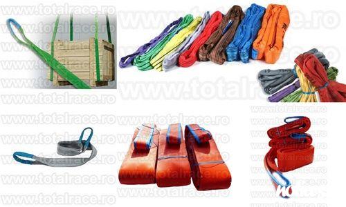 Total Race Romania comercializeaza : chingi textile de ridicare cu urechi , chingi textile circulare , chingi circulare negre pentru scene , chingi de ridicare pentru butoaie , chingi/ sufe textile de ridicare de diverse tonaje si lungimi, uzual in stoc B