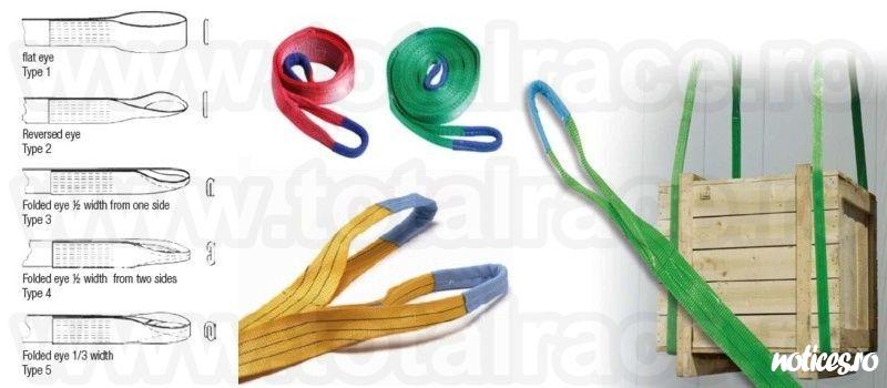 Total Race Romania comercializeaza din stoc chingi productie Olanda, chingi cu tonaj pana la 200 tone, dispozitive din sufe de ridicare profesionala, chingi de ridicare cu urechi, chingi textile circulare, sufe textile ridicare, chingi cu livrare din stoc