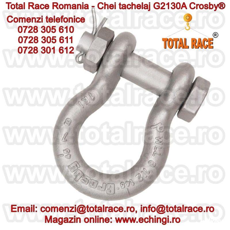 Shackles omega  cu bolt, piulita si stift de blocare Crosby®