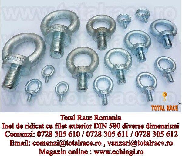 inel  ridicat filet exterior DIN 580,  inel şurub,  DIN 580,  inel de ridicare inel tata conform DIN 580,