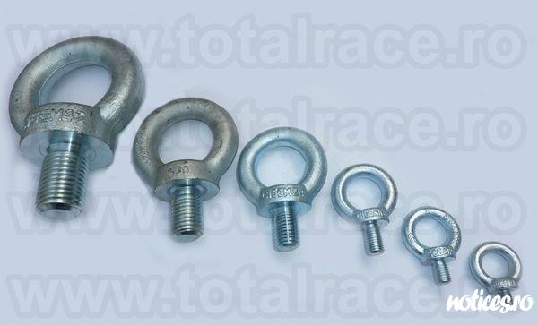 Total Race livreaza din stoc Bucuresti :  inele de ridicare cu surub ( inele de ridicare tip tata) DIN 580 , inele de ridicare cu filet exterior DIN 580, ocheti de ridicare cu surub DIN 580, surub cu ureche DIN 580 – APS2 , inel cu surub DIN 580 , inel 