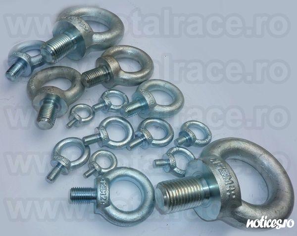 Total Race Romania comercializeaza inele de ridicare cu surub ( inele de ridicare tip tata) DIN 580 , inele de ridicare cu filet exterior DIN 580, ocheti de ridicare cu surub DIN 580, surub cu ureche DIN 580 – APS2 , inel cu surub DIN 580 , inel de ridi