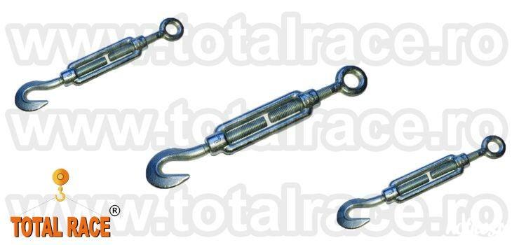 Total Race Romania va ofera din stoc intinzatoare de cablu de otel tip ochi-carlig , intinzator de cablu cu un ochi de prindere si un carlig , intinzatoare cablu tip O-C cu diferite marimi si capacitati, intinzatoare cablu tip ochi-carlig material DIN 148