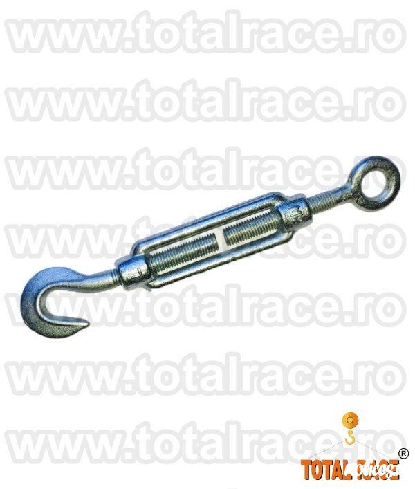 Total Race Romania va ofera din stoc intinzatoare de cablu de otel tip ochi-carlig , intinzator de cablu cu un ochi de prindere si un carlig , intinzatoare cablu tip O-C cu diferite marimi si capacitati, intinzatoare cablu tip ochi-carlig material DIN 148