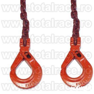 Total Race comercializeaza  lanturi grad 100 productie Crosby cu livrare din stoc Bucuresti , lant grad 100 gama completa 7 mm-32 mm , lant cu capacitate de ridicare intre 2 tone si 40 tone , echipamente de ridicat din lant grad 100 si accesorii : carlige