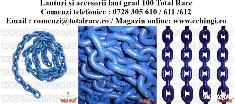Total Race Romania livreaza din stoc dispozitive de ridicare din lant grad 100 cu 1 brat , dispozitiv de lant grad 100 cu 2 brate , sistem de ridicare cu 3 brate lant grad 100 , instalatie de ridicare cu 4 brate din lant industrial vopsit albastru grad 10
