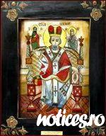 Icoane traditionale pe sticla  Sfant