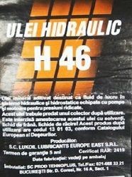 ULEI HIDRAULIC H46 - 20L
