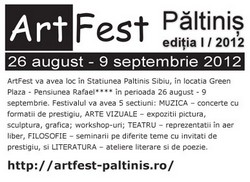 ArtFest Paltinis, concerte in aer liber, teatru 26 august - 09 septembrie 2012