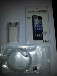 Cablu + incarcator+ folie iphone 5