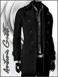 Palton Barbatesc Casual B110 Negru