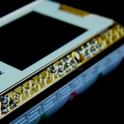 Telefoane Louis Vuitton LV-1 Gold cu cristale aplicate
