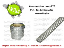 Cablu tractiune constructie 6x7 manta PVC