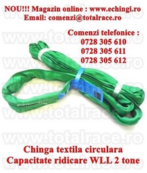 Chinga textila ridicare circulara 2 tone 2 metri