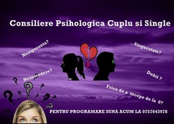 Consiliere psihologica pentru cupluri si oameni singuri
