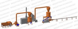 Linie brichetat brichete 300-400 kg/ora din paie