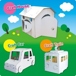 Trenulet de carton pentru colorat