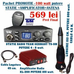 Statie Radio CB putere 100 watt ASQ Team Germania