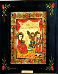 Icoane traditionale pe sticla