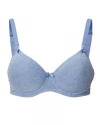 Sutien alaptare bumbac albastru Melange