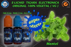 Lichid Tigara VG vegetal original certificat TUV  Germania incarcare Tigari Electronice 7 lei / 10mll.