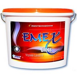 Vopsea Lavabila Lucioasa "Emex Gloss" - Alb