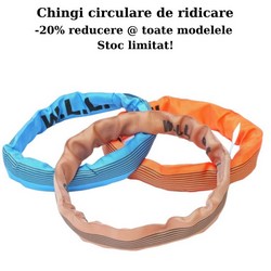 Chingi de ridicare din polyester circulare pentru ridicat sarcini